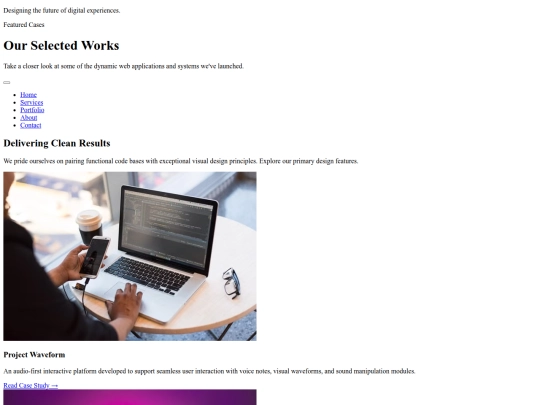 portfolio screenshot