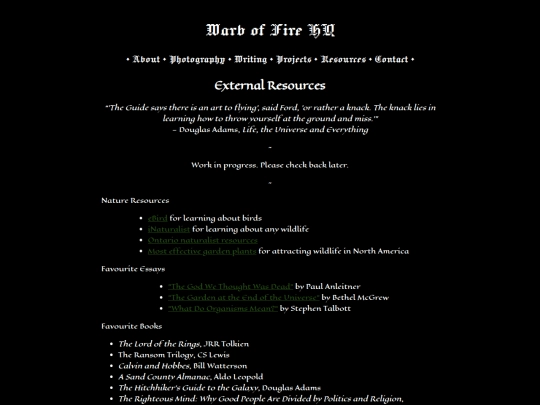 resources screenshot
