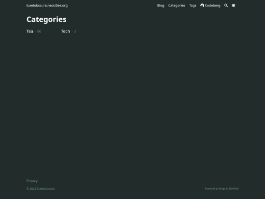 categories screenshot
