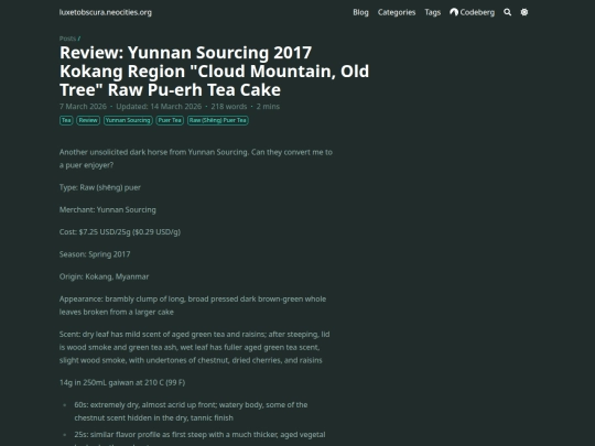 posts/ys-2017-kokang-region-cloud-mountain-old-tree-raw-pu-erh-tea-cake screenshot