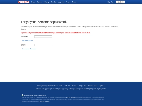 2013/Login/ResetPasswordRequest screenshot