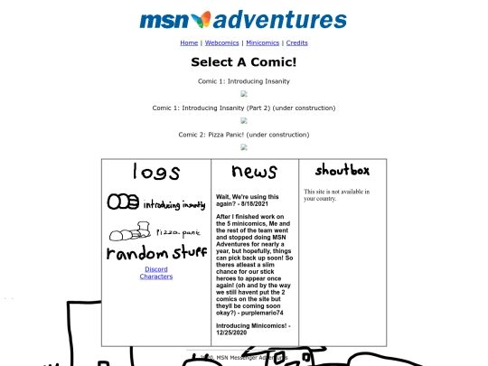 webcomics screenshot