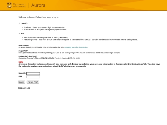 banprod/twbkwbis.P_WWWLogin screenshot