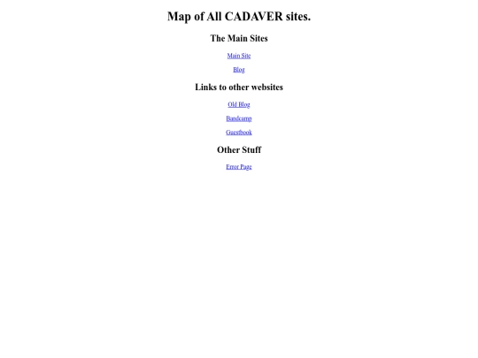 CadaverMusic/site_map screenshot