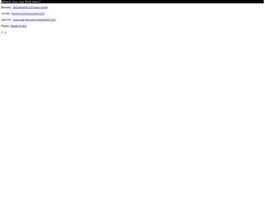 links screenshot