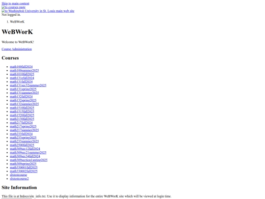 webwork screenshot
