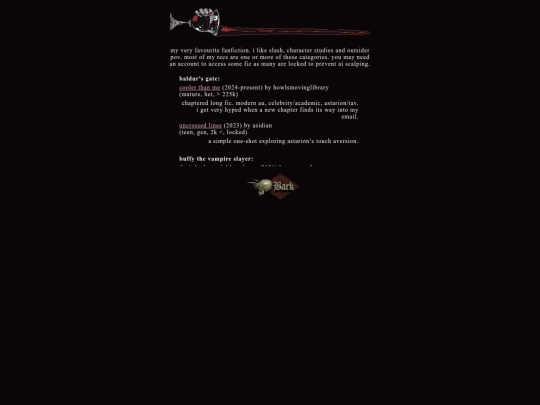 links/fanfiction screenshot