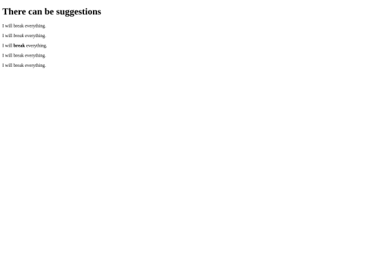 Test/Suggestion/Suggestion screenshot