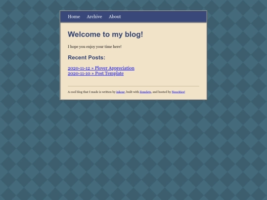 blog screenshot