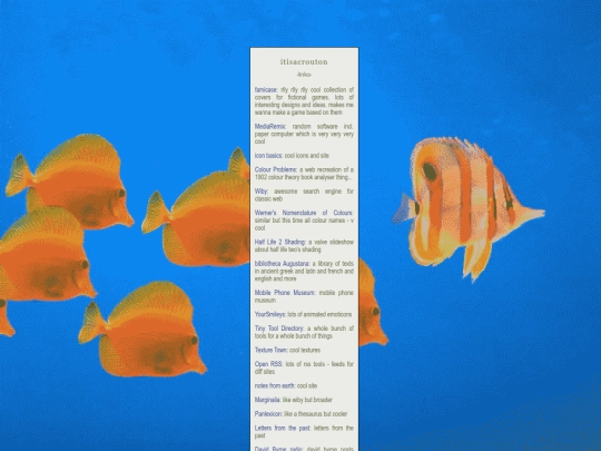 links screenshot