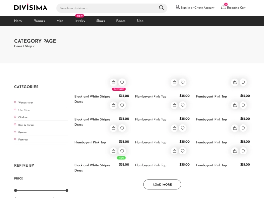 category screenshot