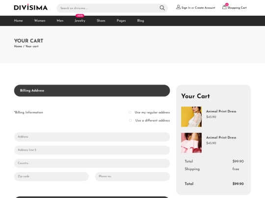 checkout screenshot
