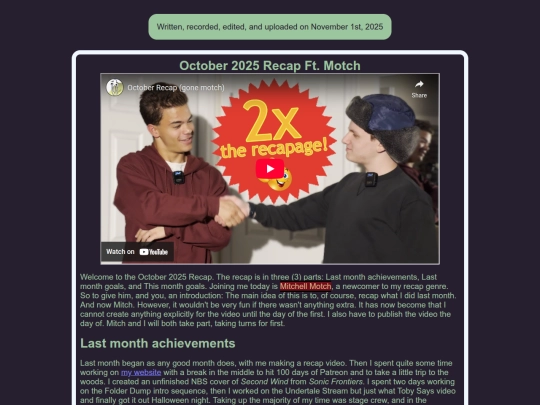 October-2025-Recap screenshot