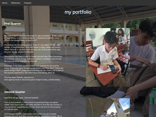 project/reflection screenshot