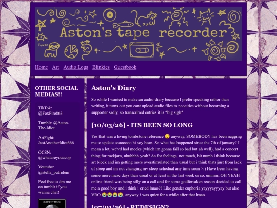 diary screenshot