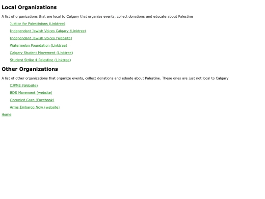 Organizations screenshot