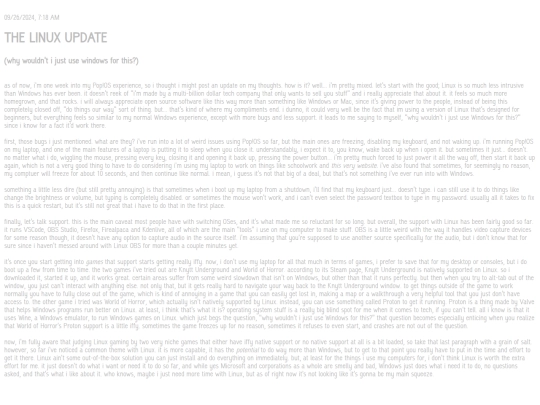 Words/LINUXUPDATE screenshot