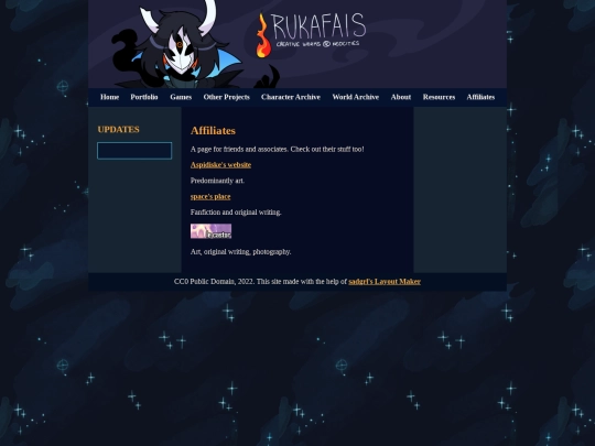 affiliates screenshot