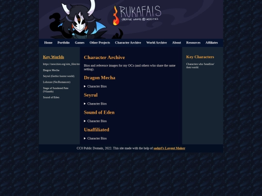 char_archive screenshot
