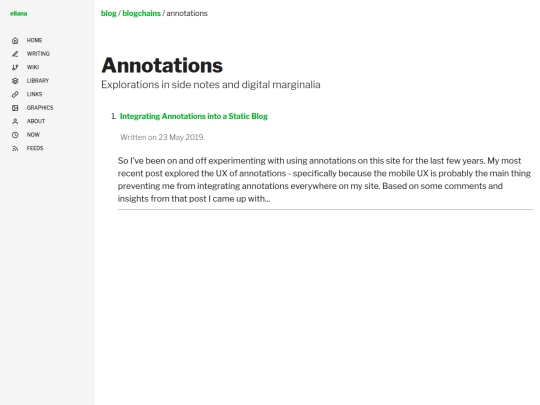 blogchains/annotations screenshot