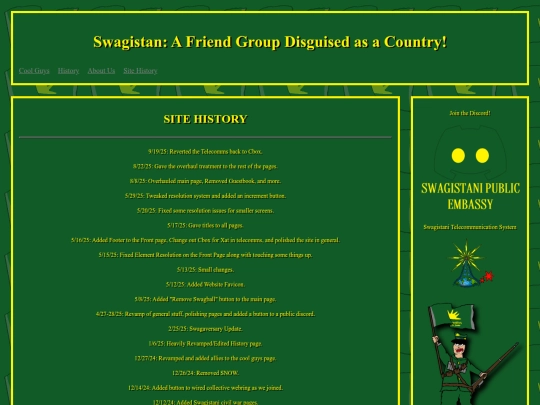 sitehistory screenshot