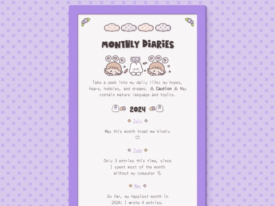 diary screenshot