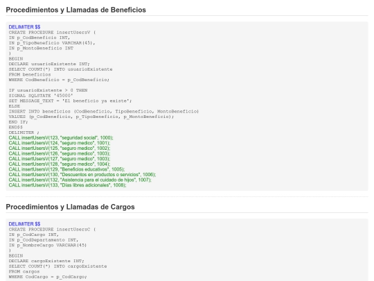 ProcedimientosB screenshot
