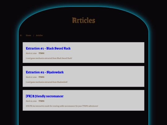 articles screenshot
