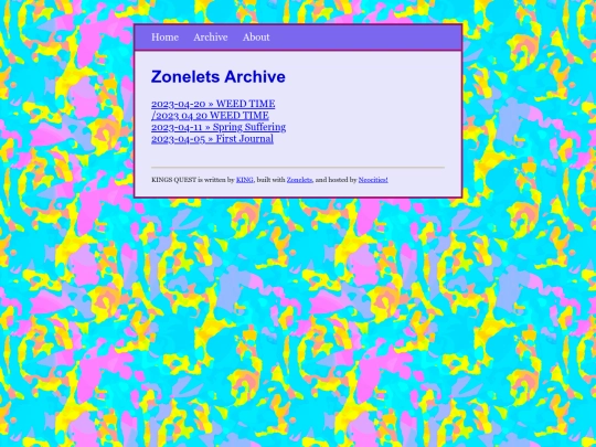 archive screenshot