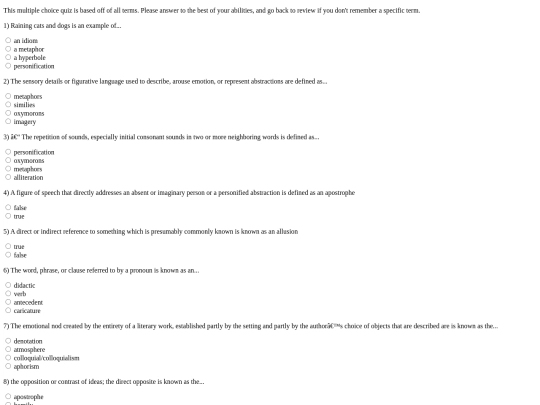 quiz1 screenshot
