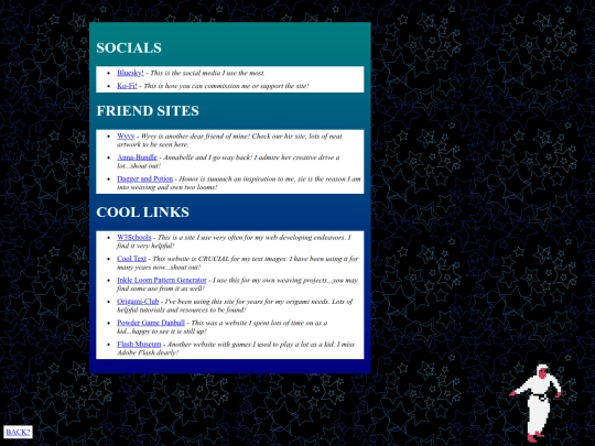 links screenshot