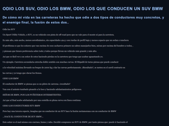 SUV screenshot