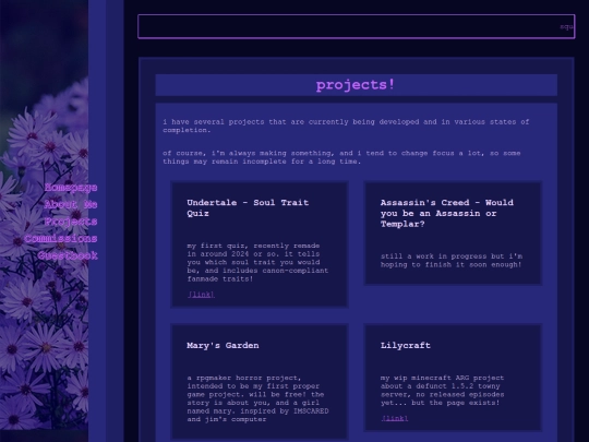 projects screenshot