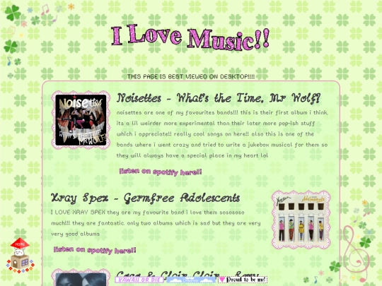 musiclog screenshot