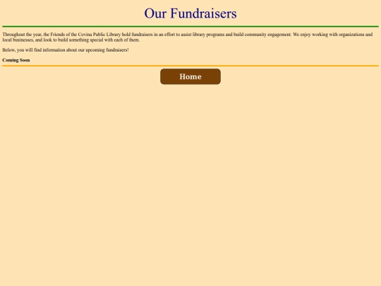 Fundraisers screenshot