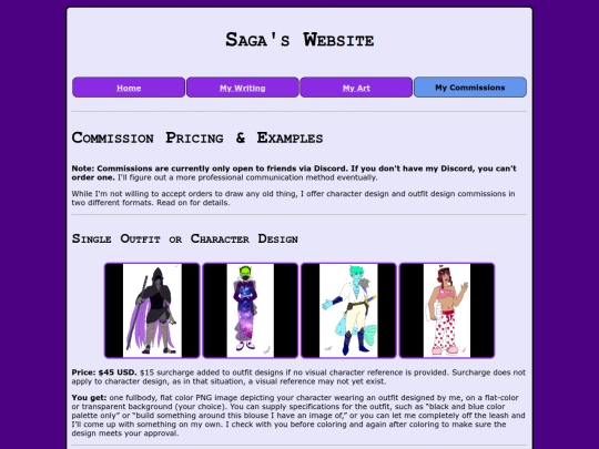 commissions screenshot