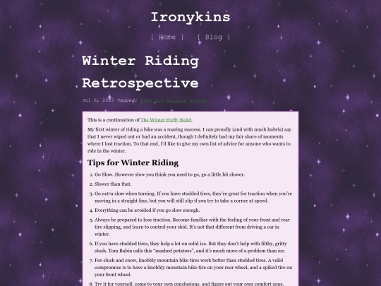 posts/huffy-winter-retrospective screenshot