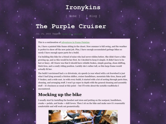 posts/purple-cruiser screenshot