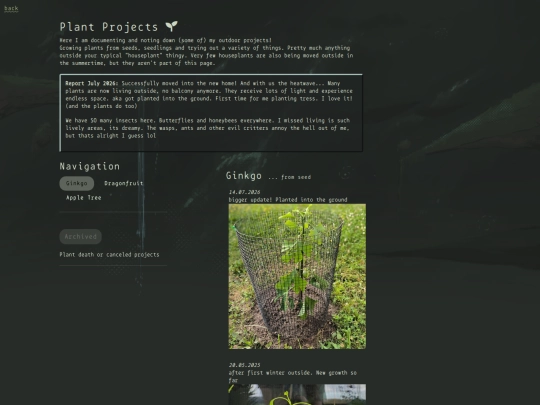 Plantprojects screenshot