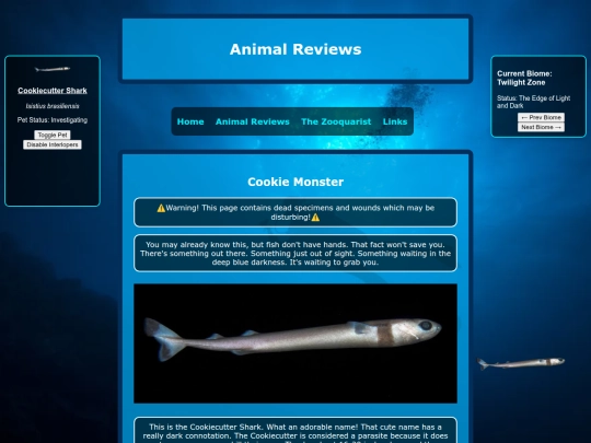 reviews/cookiecuttershark screenshot