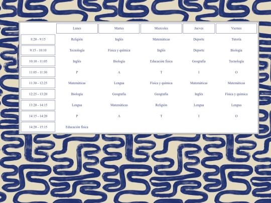 horario screenshot