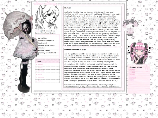 diary screenshot