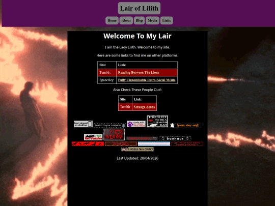 links screenshot