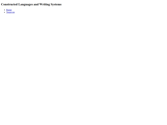 conlangs screenshot