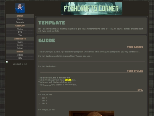 sub-page screenshot