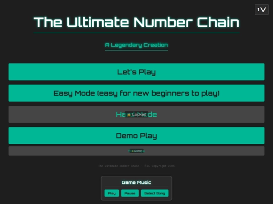 Number Chain Game /THE_ULTIMATE_NUMBER_GAME_7 screenshot