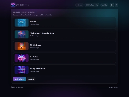 releases/singles screenshot