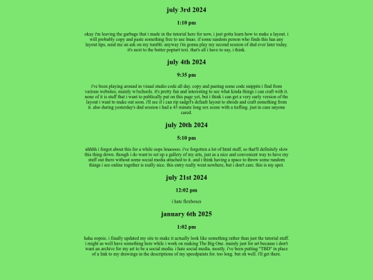 entries screenshot