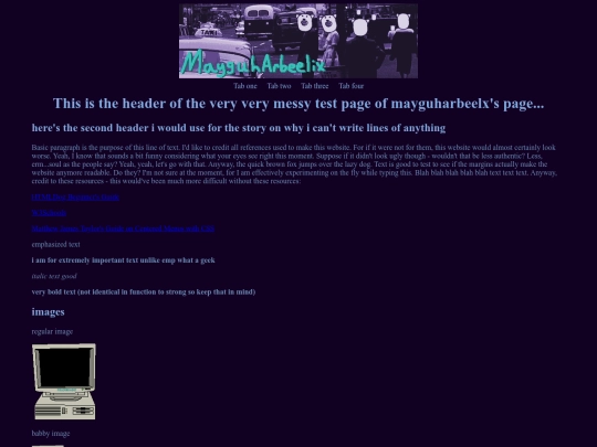 testing screenshot