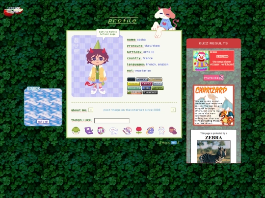 profile screenshot